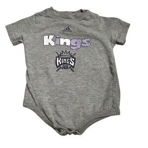 Adidas Gray Kings Baby Bodysuit